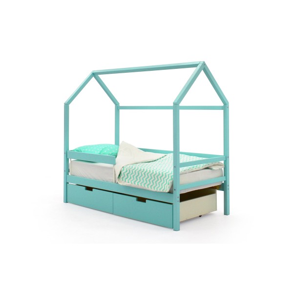 Детская кровать-домик «Svogen мятный»