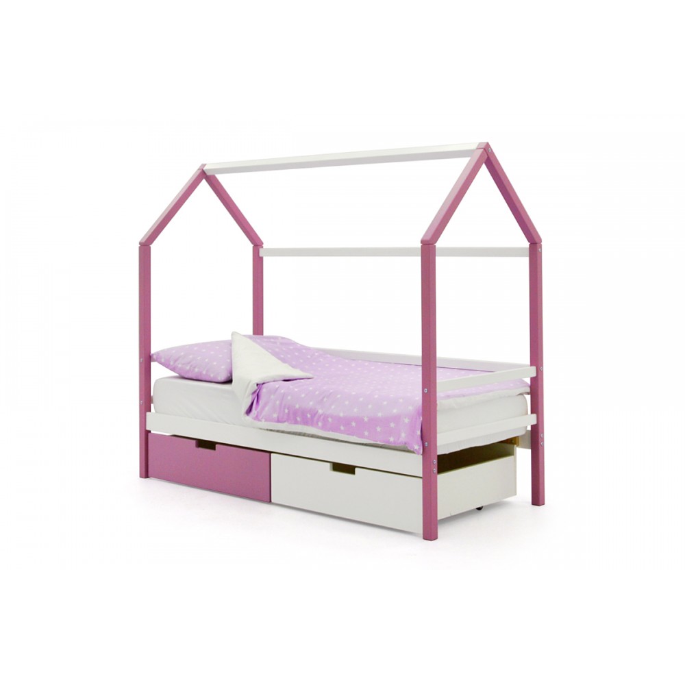 Детская кровать-домик «Svogen лаванда-белый»