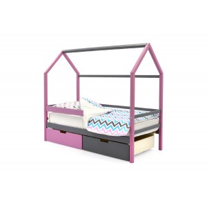 Детская кровать-домик «Svogen лаванда-графит»