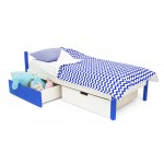 Детская кровать Бельмарко "Skogen classic сине-белый"