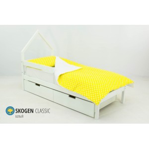 Детская кровать-домик мини "Skogen белый"