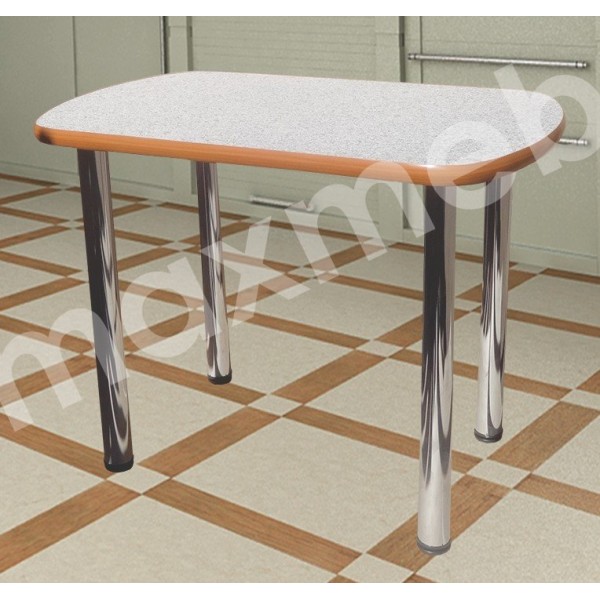 Кухонный стол на металлических опорах (кант ПВХ)