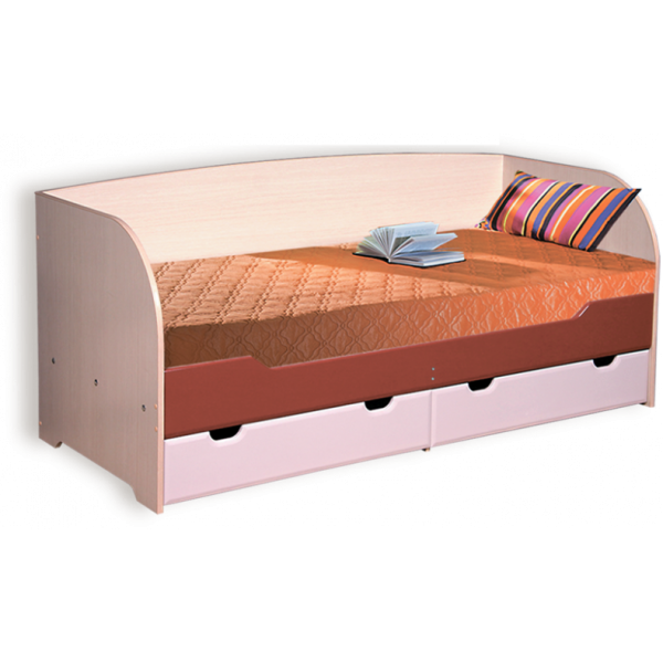 Кровать с ящиками "Архимед" А-4 (ЛДСП; МДФ)